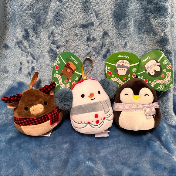SQUISHMALLOWS bundle of 3 ornaments - Picture 1 of 4